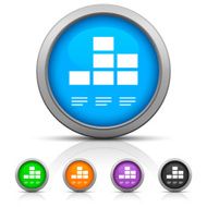 Bar Graph icon on round buttons - Gloss Series N7