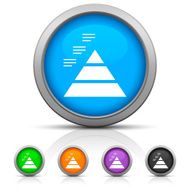 Pyramid icon on round buttons - Gloss Series N4