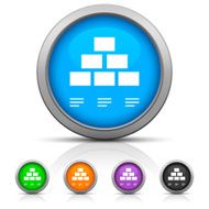 Pyramid icon on round buttons - Gloss Series N6