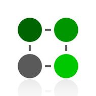 Flowchart icon on a white background - Fresh Series N3