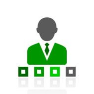 Businessman icon on a white background - Fresh Series N5