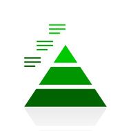 Pyramid icon on a white background - Fresh Series N4