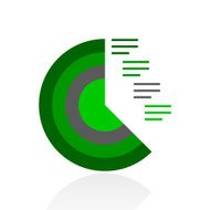 Coxcomb Chart icon on a white background - Fresh Series N2