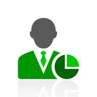 Businessman icon on a white background - Fresh Series N6