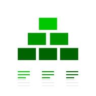 Pyramid icon on a white background - Fresh Series N6
