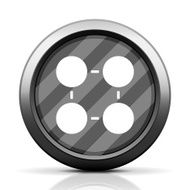 Flowchart icon on a round button - Elite Series N3
