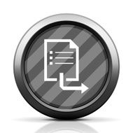 Document icon on a round button - Elite Series