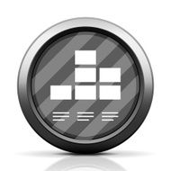 Bar Graph icon on a round button - Elite Series N7