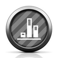 Bar Graph icon on a round button - Elite Series N9