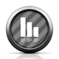 Bar Graph icon on a round button - Elite Series N10