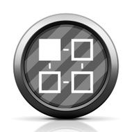 Flowchart icon on a round button - Elite Series N6