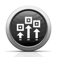 Logistics icon on a round button - Elect Series N3