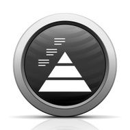 Pyramid icon on a round button - Elect Series N4