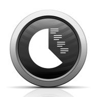 Coxcomb Chart icon on a round button - Elect Series N2