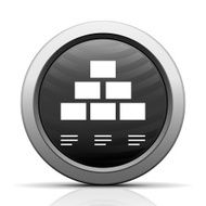 Pyramid icon on a round button - Elect Series N6