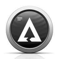 Chevron Chart icon on a round button - Elect Series N5
