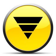 Pyramid icon on a round button - Curve Series N5