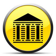 Bank icon on a round button - Curve Series N4