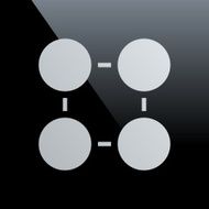 Flowchart icon on a black background - Core Series N3
