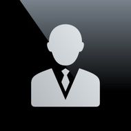 Businessman icon on a black background - Core Series N4
