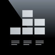 Bar Graph icon on a black background - Core Series N7