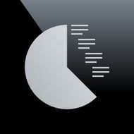 Coxcomb Chart icon on a black background - Core Series N2