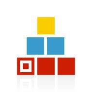 Logistics icon on a white background - Color Series N2