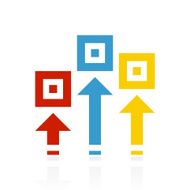 Logistics icon on a white background - Color Series N3