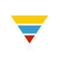 Pyramid icon on a white background - Color Series N5