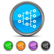 Organization Chart icon on circle buttons - Circled Series N2