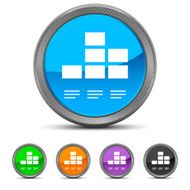 Bar Graph icon on circle buttons - Circled Series N6