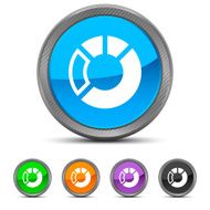 Donut Chart icon on circle buttons - Circled Series N2