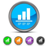 Bar Graph icon on circle buttons - Circled Series N7