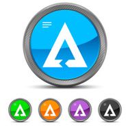 Chevron Chart icon on circle buttons - Circled Series N5