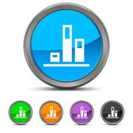 Bar Graph icon on circle buttons - Circled Series N8