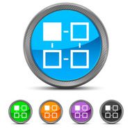 Flowchart icon on circle buttons - Circled Series N5