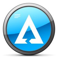 Chevron Chart icon on a round button - Bright Series N5
