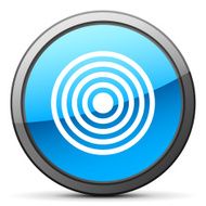 Target icon on a round button - Bright Series N3