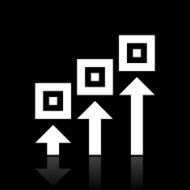 Logistics icon on a black background - White Series N5