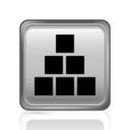 Logistics icon on a square button - Steel Series N4