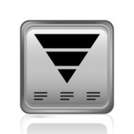 Pyramid icon on a square button - Steel Series N7