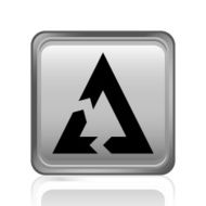 Chevron Chart icon on a square button - Steel Series N7
