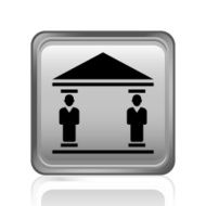 Bank icon on a square button - Steel Series N6