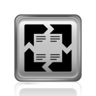 Chevron Chart icon on a square button - Steel Series N8