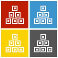 Logistics icon on square buttons - Square Series N6