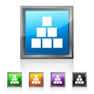 Logistics icon on square buttons - Squared Series N4