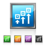 Logistics icon on square buttons - Squared Series N5