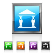 Bank icon on square buttons - Squared Series N6