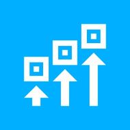 Logistics icon on a blue background - Smooth Series N5