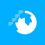 Coxcomb Chart icon on a blue background - Smooth Series N3